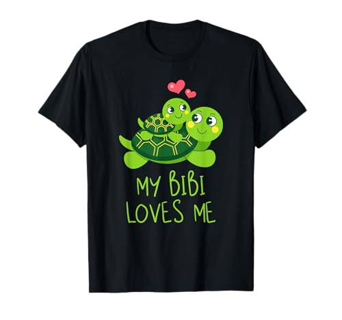 Süßes Baby und Großmutter Meine Bibi liebt Mich, Schildkröte T-Shirt Süßes Baby und Großmutter Meine Bibi liebt Mich, Schildkröte T-Shirt von Grandkids Birthday Present from Grandma Bibi Tee