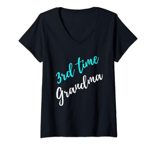 Damen Grandma 3rd Time Baby T-Shirt Geschenk – Oma T-Shirt T-Shirt mit V-Ausschnitt Damen Grandma 3rd Time Baby T-Shirt Geschenk – Oma T-Shirt T-Shirt mit V-Ausschnitt von Grandma Baby Shirts