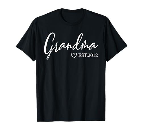 Damen Oma Est 2012 Muttertag | Geburtstagskleidung für T-Shirt Damen Oma Est 2012 Muttertag | Geburtstagskleidung für T-Shirt von Grandma Est 2012 Outfits for Women