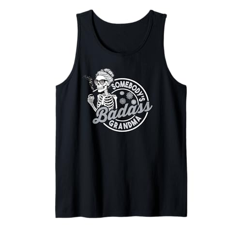 Retro Skelett Oma Badass Humor Design für mutige Frauen Tank Top Retro Skelett Oma Badass Humor Design für mutige Frauen Tank Top von Grandma Funny Skeleton Humor Retro Family Quote
