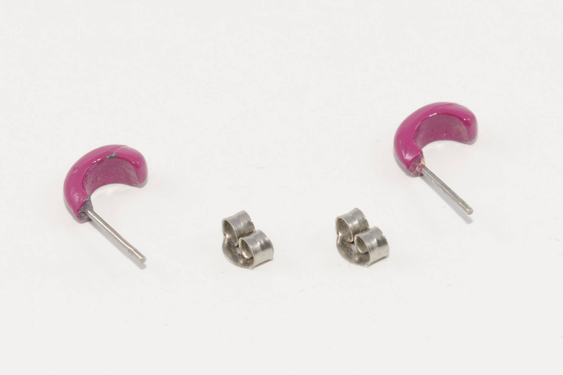 Jahrgang Lila Halbmond Ohrringe Reibung Post & Spannung Zurück - Kostenloser Versand von GrandmaRaeGoods