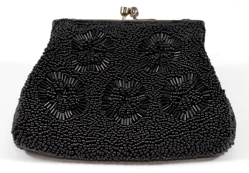 Jahrgang Safco Perlen Schwarze Handtasche Oder Clutch Geldbörse von GrandmaRaeGoods