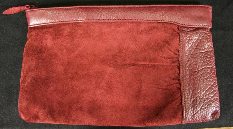 Vintage Contessa Maroon Leder Clutch Geldbörse von GrandmaRaeGoods