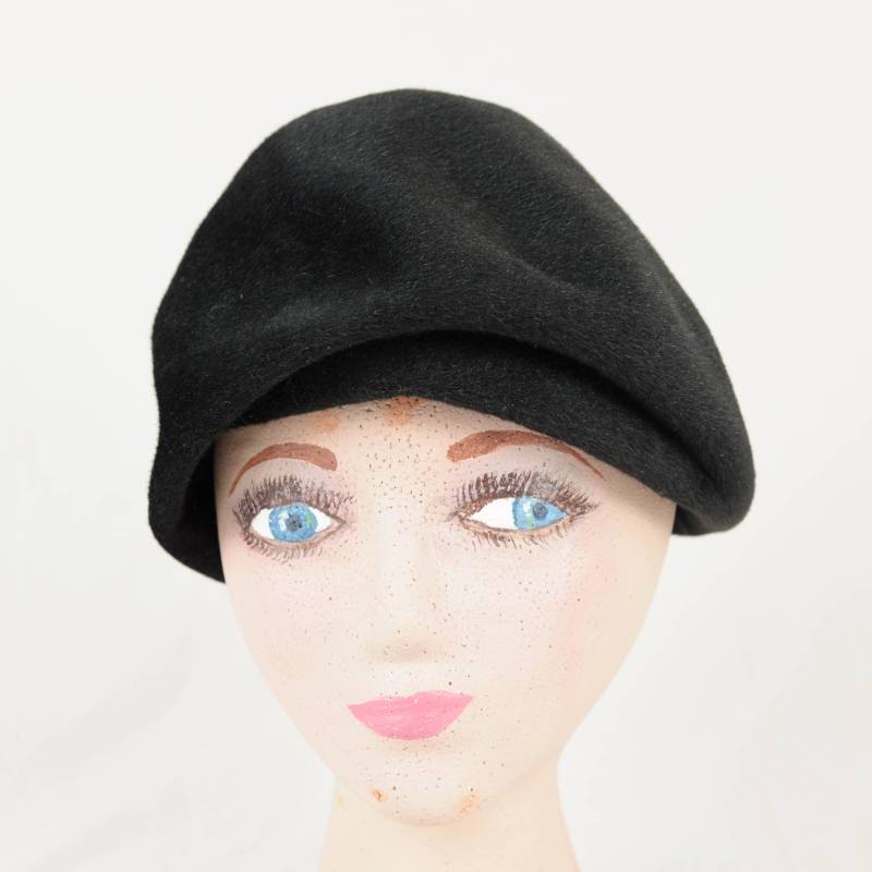 Vintage Modello Schwarz Mütze Baskenmütze von GrandmaRaeGoods