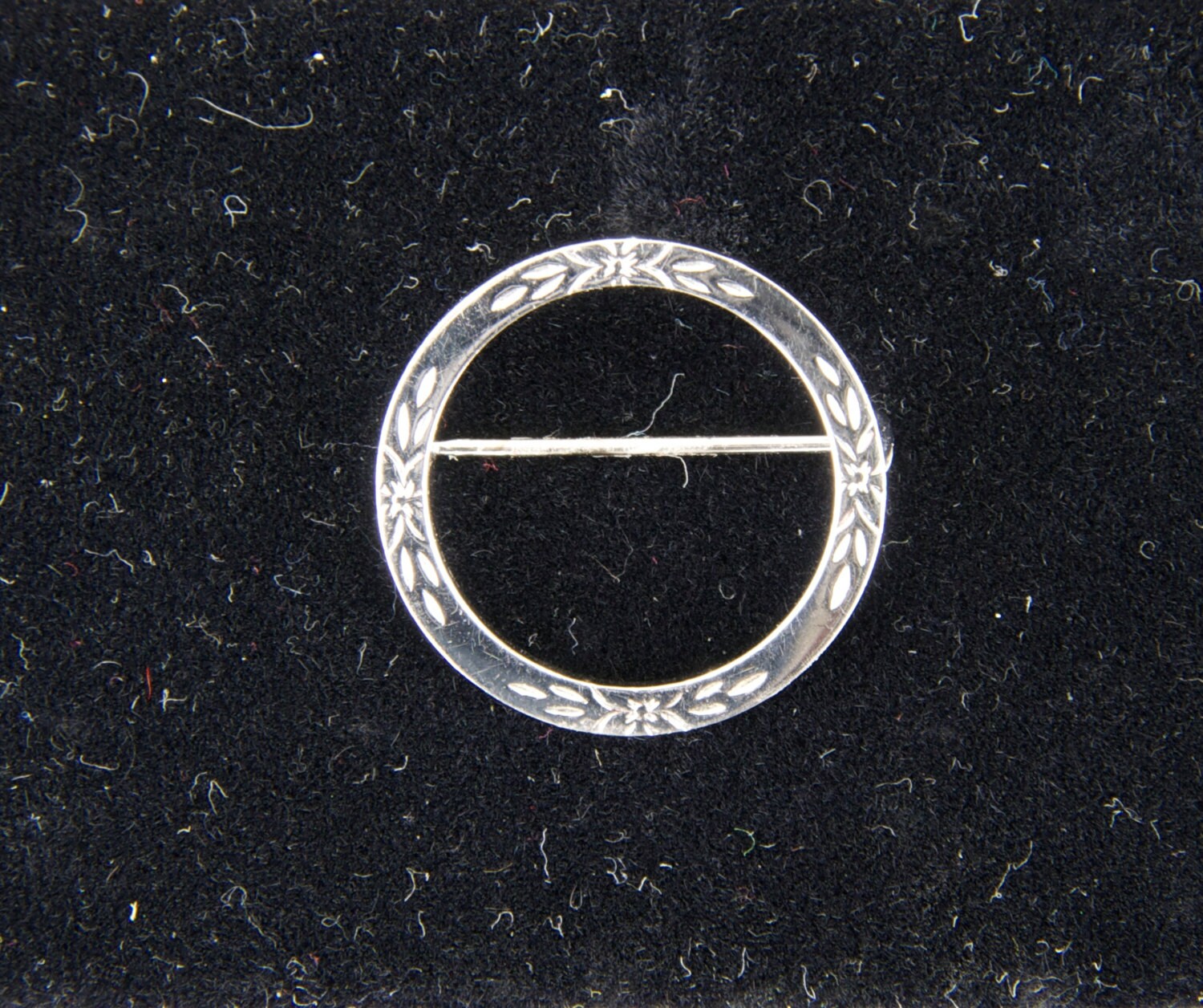 Vintage Runde Sterling Silber Floral Pin Oder Brosche - Kostenloser Versand von GrandmaRaeGoods