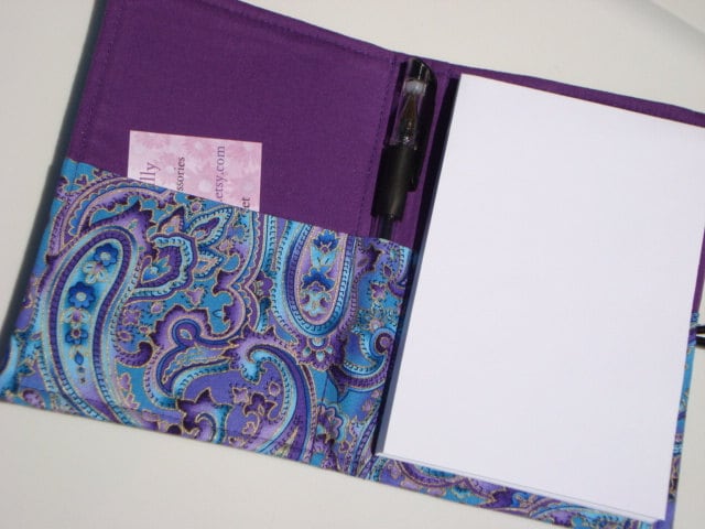 Paisley Cotton List Taker Notizblock & Stift Inklusive von GrandmasLittleLilly