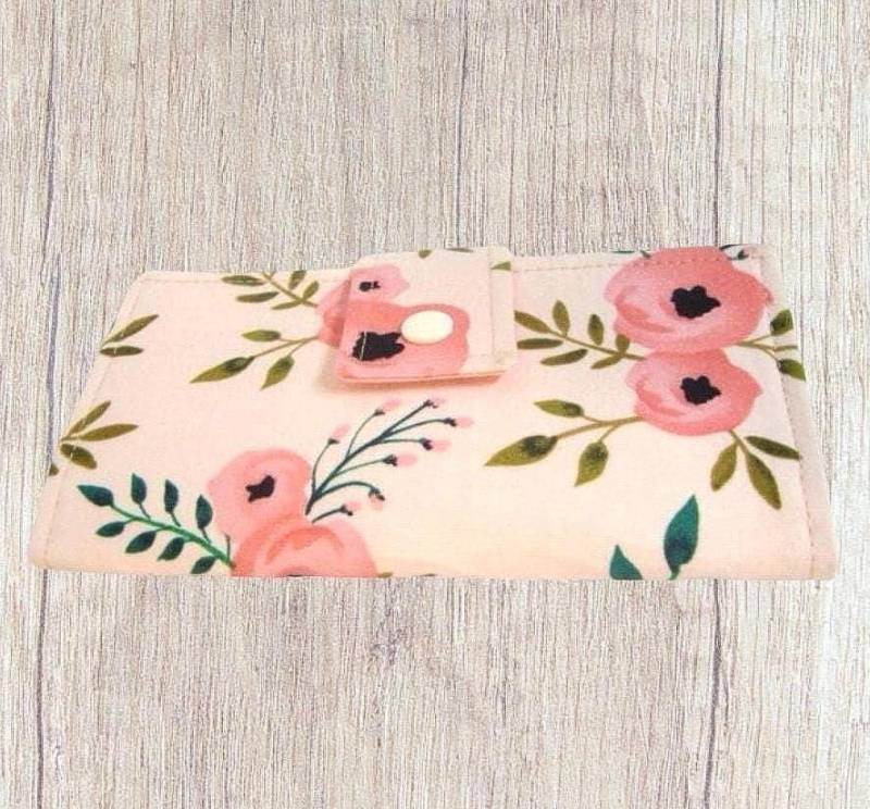 stoff Scheckheft Hülle , Halter Aquarell Blush Rose Floral stoff Scheckheft Hülle , Halter Aquarell Blush Rose Floral von GrandmasLittleLilly