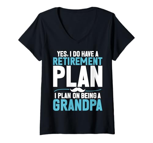 Damen Ja, ich Habe eine Altersvorsorge. Ich Habe vor, Opa zu Werden T-Shirt mit V-Ausschnitt Damen Ja, ich Habe eine Altersvorsorge. Ich Habe vor, Opa zu Werden T-Shirt mit V-Ausschnitt von Grandpa Gifts