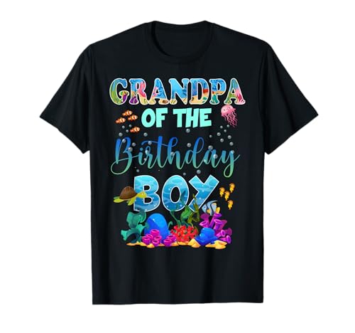 Opa of The Birthday Boy Ocean Animals Fish Theme for T-Shirt Opa of The Birthday Boy Ocean Animals Fish Theme for T-Shirt von Grandpa Of The Birthday Boy Ocean Animals Fish