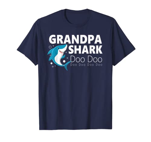 Herren Opa Shark T-Shirt von Grandpa Shark Gifts