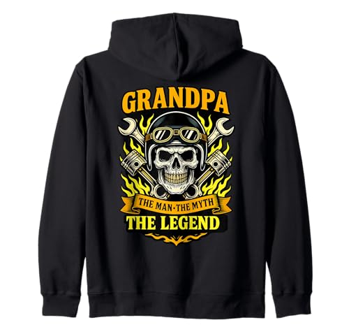 Grandpa The Man The Myth The Legend Zitat für Opa Motorräder Kapuzenjacke Grandpa The Man The Myth The Legend Zitat für Opa Motorräder Kapuzenjacke von Grandpa The Man The Myth Shop
