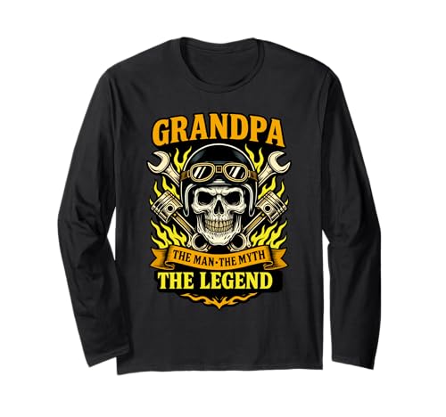 Grandpa The Man The Myth The Legend Zitat für Opa Motorräder Langarmshirt Grandpa The Man The Myth The Legend Zitat für Opa Motorräder Langarmshirt von Grandpa The Man The Myth Shop