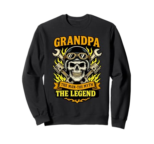 Grandpa The Man The Myth The Legend Zitat für Opa Motorräder Sweatshirt Grandpa The Man The Myth The Legend Zitat für Opa Motorräder Sweatshirt von Grandpa The Man The Myth Shop