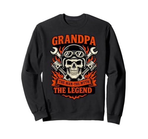 Grandpa The Man The Myth The Legend Zitat für Opa Motorräder Sweatshirt Grandpa The Man The Myth The Legend Zitat für Opa Motorräder Sweatshirt von Grandpa The Man The Myth Shop