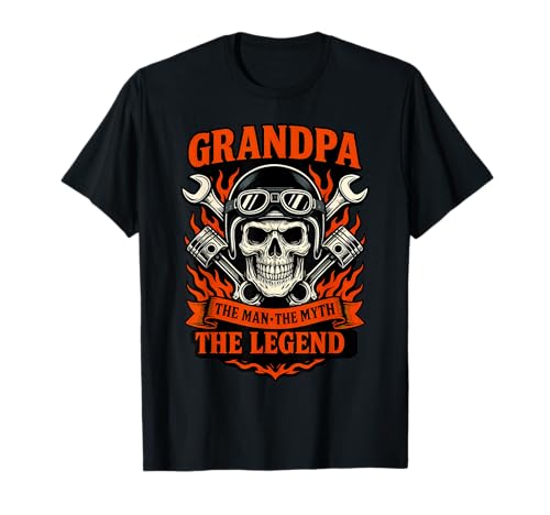 Grandpa The Man The Myth The Legend Zitat für Opa Motorräder T-Shirt Grandpa The Man The Myth The Legend Zitat für Opa Motorräder T-Shirt von Grandpa The Man The Myth Shop