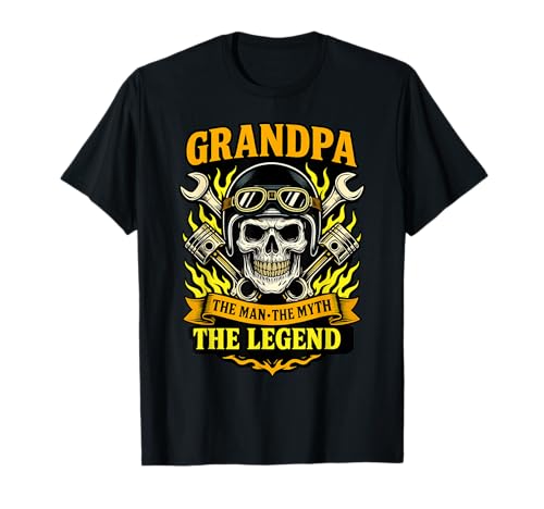Grandpa The Man The Myth The Legend Zitat für Opa Motorräder T-Shirt Grandpa The Man The Myth The Legend Zitat für Opa Motorräder T-Shirt von Grandpa The Man The Myth Shop