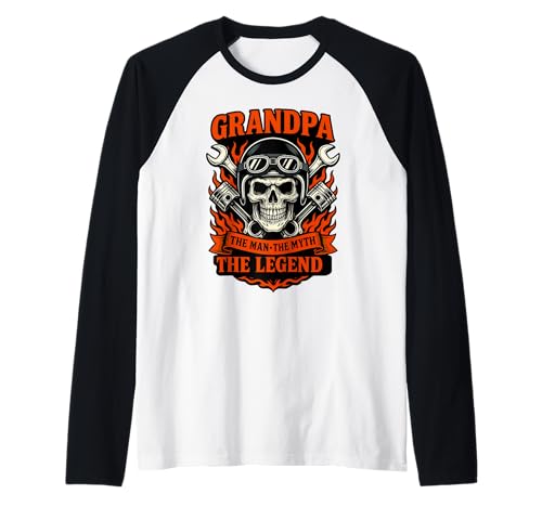 Herren Grandpa The Man The Myth The Legend Zitat für Opa Motorräder Raglan Herren Grandpa The Man The Myth The Legend Zitat für Opa Motorräder Raglan von Grandpa The Man The Myth Shop