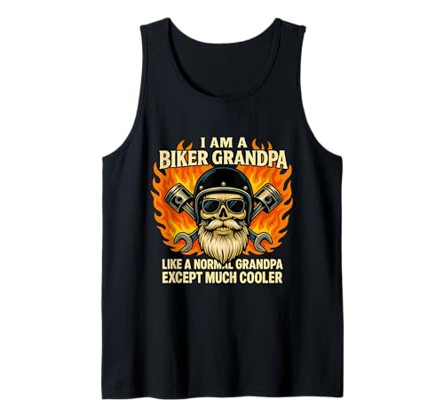 Herren Grandpa The Man The Myth The Legend Zitat für Opa Motorräder Tank Top von Grandpa The Man The Myth Shop