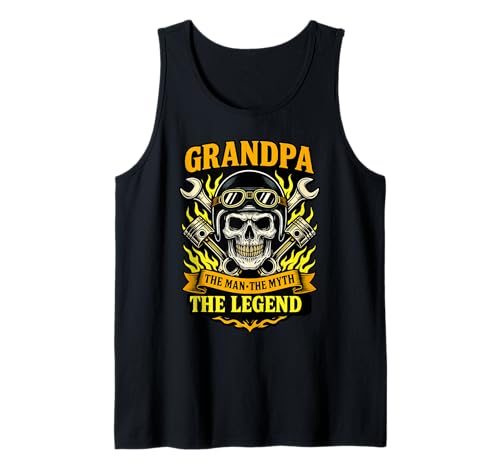 Herren Grandpa The Man The Myth The Legend Zitat für Opa Motorräder Tank Top Herren Grandpa The Man The Myth The Legend Zitat für Opa Motorräder Tank Top von Grandpa The Man The Myth Shop