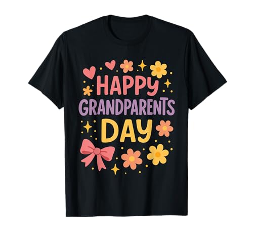 Happy Grandparents Day Kleinkind Mädchen Großmutter Großvater T-Shirt Happy Grandparents Day Kleinkind Mädchen Großmutter Großvater T-Shirt von Grandparents Day Design For Men Women
