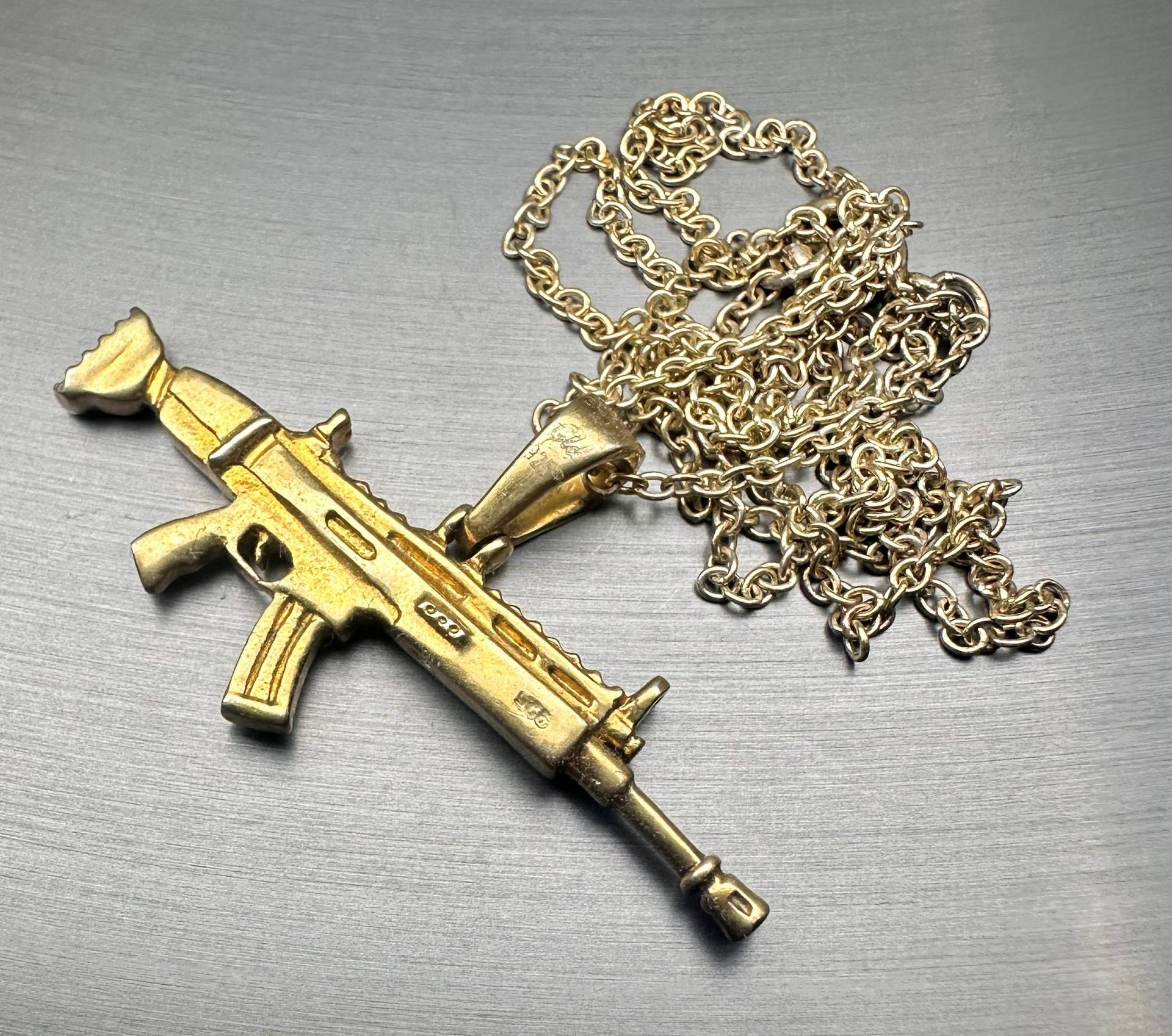 Vintage 925 Silber Anhänger Halskette von GrandpasMarket