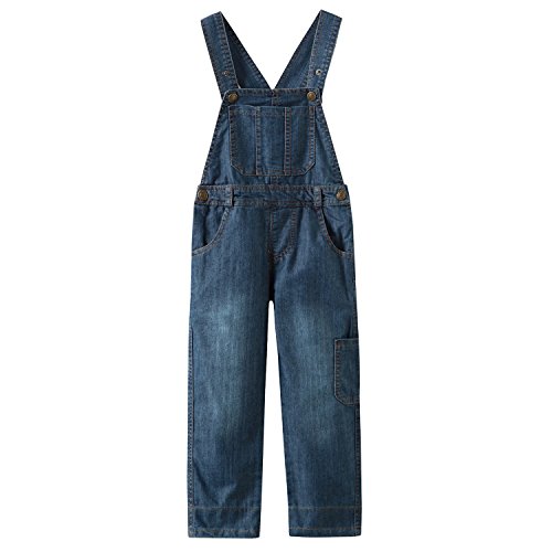 Grandwish Denim Latzhose Jungen Overalls für Kinder Gr.110 (Etikettengröße:4) von Grandwish