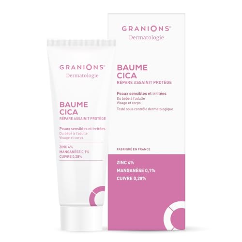 Cica-Balsam-Creme – Granionen Dermatologie – Feuchtigkeitscreme für Babys, Kinder, Erwachsene – pflanzliches Glycerin + Zink + Kupfer – beruhigende Creme – empfindliche Haut, gereizte Haut – Gesicht Cica-Balsam-Creme – Granionen Dermatologie – Feuchtigkeitscreme für Babys, Kinder, Erwachsene – pflanzliches Glycerin + Zink + Kupfer – beruhigende Creme – empfindliche Haut, gereizte Haut – Gesicht von Granions