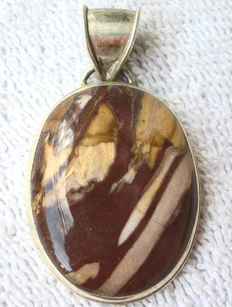 sterling Silber Natürliche Magnesit Topas Anhänger Nwt von GrannyjosPlace