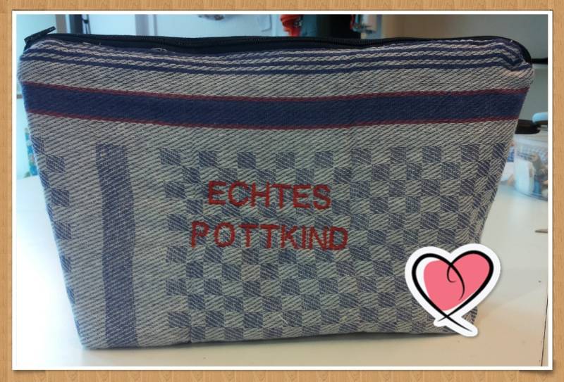 Echtes Pottkind Kulturtasche von GrannyundMaDesign