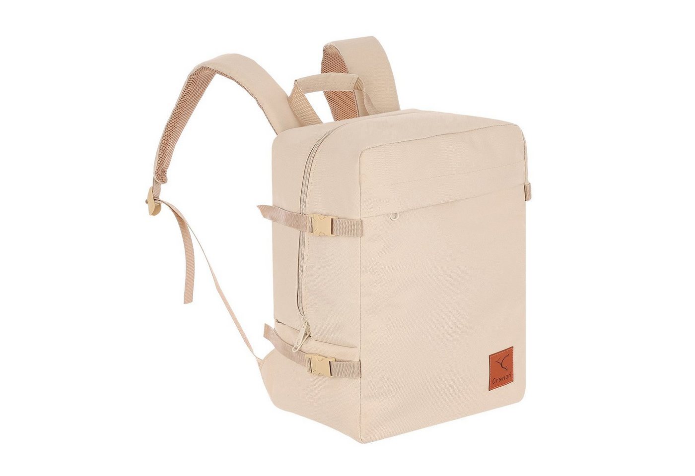 Granori Daypack 40x30x25 cm Superior – Leichter Flugzeug Handgepäck Rucksack 30 L (max. Fassungsvermögen), mit gepolstertem Rückenteil, Laptopfach sowie Kompressionsfunktion von Granori