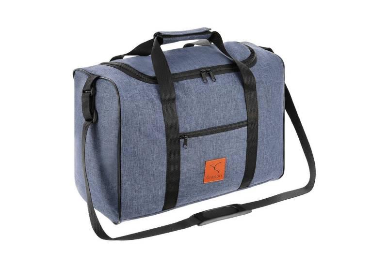 Granori Reisetasche 40x30x20 cm Handgepäck für Flüge mit z. B. Wizz Air (Modell WT2), extra leicht, mit abschließbarem Fach und verstellbarem Schultergurt von Granori