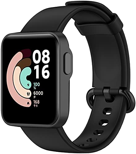 Gransho Armband kompatibel mit Xiaomi Mi Watch Lite/Redmi Watch, Silikon Sportarmband Uhr Band Strap Ersatzarmband Uhrenarmband (Black) von Gransho