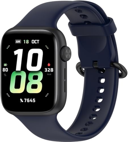 Gransho Uhrenarmband kompatibel mit Honor Watch 5, Premium Weiches Silikon Verstellbarer Ersatzgurt NO250922 (Deep Space Blue) von Gransho