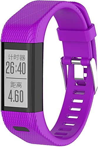 Gransho kompatibel mit Garmin Approach X40 / Approach X10 / Vivosmart HR+ Plus Armband, Silikon Uhrenarmband Sportarmband NO221114 (Pattern 4) von Gransho