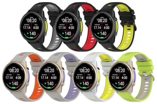 Gransho kompatibel mit Garmin Descent G1 / Descent G1 / Approach S60 / Forerunner 935 / Forerunner965 Solar Armband, Silikon Uhrenarmband Sportarmband NO250810 (C [Pack of 7]) von Gransho