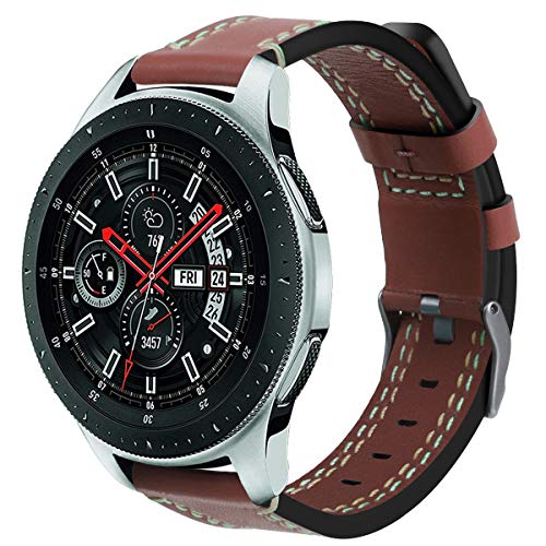 Gransho kompatibel mit Huawei Watch GT 2 (46mm) / Watch GT 2e / Watch GT/Watch 3 / Watch 3 PRO Armband Leder Uhrenarmband Armbänder Lederarmband Ersatz (Ohne Uhren) - (22mm, Pattern 2) von Gransho