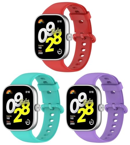 Gransho kompatibel mit Redmi Watch5 eSIM/Watch 5 / Watch4 Uhrenarmbänder Soft TPU Classic Ersatz NO250909 (A [Pack of 3]) von Gransho