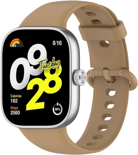 Gransho kompatibel mit Redmi Watch5 eSIM/Watch 5 / Watch4 Uhrenarmbänder Soft TPU Classic Ersatz NO250909 (Coffee) von Gransho