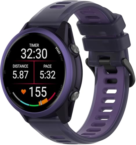 Gransho kompatibel mit Ticwatch Pro 2021 / Pro 3 lite/Pro 2020 / Pro 3 / Pro X Uhrenarmbänder Soft Silikon Classic Ersatz NO250923 (22mm, Pattern A) von Gransho