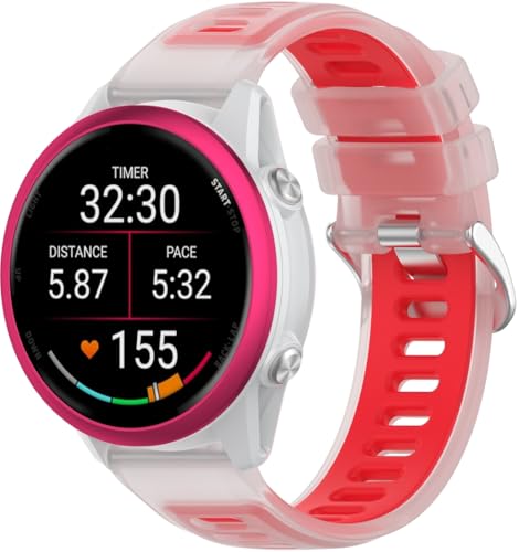 Gransho kompatibel mit Ticwatch Pro 2021 / Pro 3 lite/Pro 2020 / Pro 3 / Pro X Uhrenarmbänder Soft Silikon Classic Ersatz NO250923 (22mm, Pattern D) von Gransho