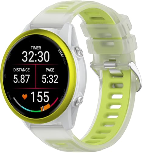 Gransho kompatibel mit Ticwatch Pro 2021 / Pro 3 lite/Pro 2020 / Pro 3 / Pro X Uhrenarmbänder Soft Silikon Classic Ersatz NO250923 (22mm, Pattern F) von Gransho