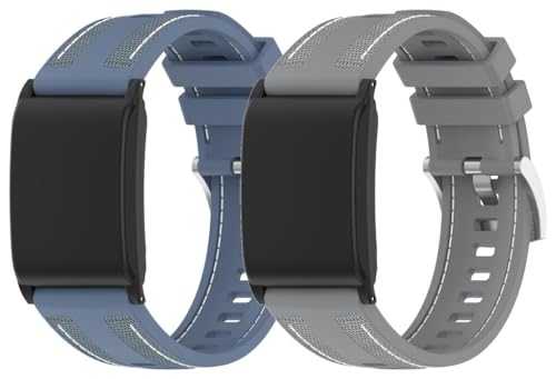 Gransho kompatibel mit WHOOP 5.0 LIFE MG / 5.0 PEAK / 4.0/3.0/5.0 One Uhrenarmbänder Soft Silikon Classic Ersatz NO250921 (D [Pack of 2]) von Gransho