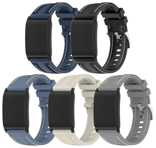 Gransho kompatibel mit WHOOP 5.0 LIFE MG / 5.0 PEAK / 4.0/3.0/5.0 One Uhrenarmbänder Soft Silikon Classic Ersatz NO250921 (F [Pack of 5]) von Gransho