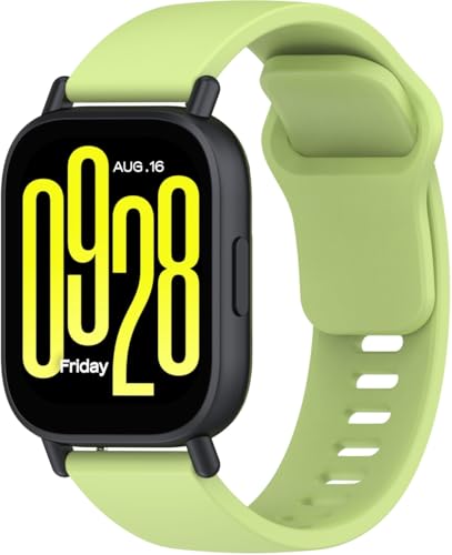 Gransho kompatibel mit Xiaomi Redmi Watch 5 Lite/Redmi Watch5 Active Armband, Silikon Uhrenarmband Sportarmband NO250827 (Lime) von Gransho