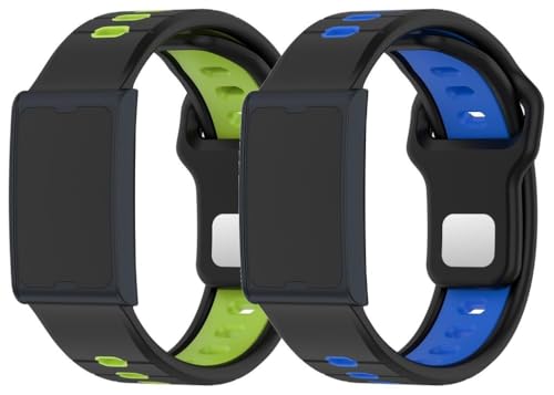 Silikon Uhrenarmband kompatibel mit Amazfit BIP U/GTS 2e / Bip3 Pro/GTS 2 / Active, mit Schnellverschluss NO250708 (20mm, J [Pack of 2]) von Gransho