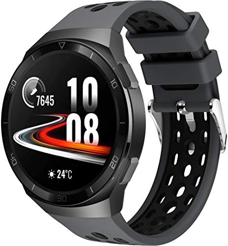 Silikon Uhrenarmband kompatibel mit Huawei Watch GT 2e, mit Schnellverschluss NO250805 (Pattern C) von Gransho