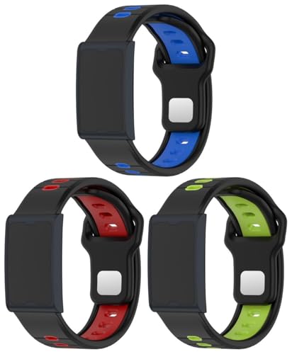 kompatibel mit Amazfit GTR Mini/Pop pro/GTS 2 mini / Active2 Sqaure/GTS 2 Uhrenarmbänder Soft Silikon Classic Ersatz NO250908 (20mm, C [Pack of 3]) von Gransho