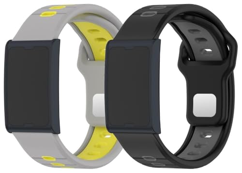 kompatibel mit Amazfit GTR Mini/Pop pro/GTS 2 mini / Active2 Sqaure/GTS 2 Uhrenarmbänder Soft Silikon Classic Ersatz NO250908 (20mm, D [Pack of 2]) von Gransho