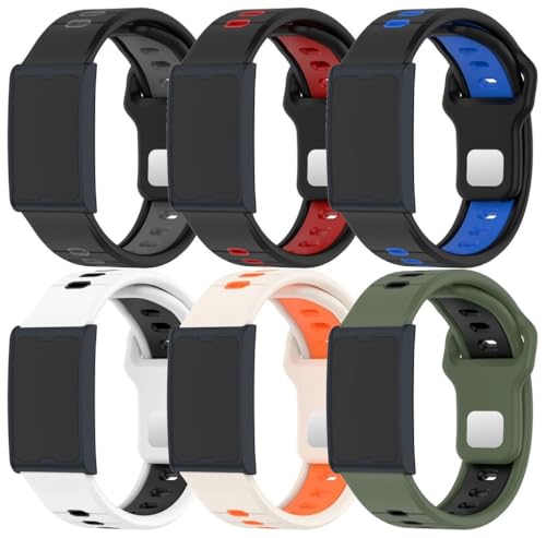 kompatibel mit Amazfit GTR Mini/Pop pro/GTS 2 mini / Active2 Sqaure/GTS 2 Uhrenarmbänder Soft Silikon Classic Ersatz NO250908 (20mm, D [Pack of 6]) von Gransho