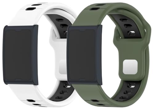 kompatibel mit Amazfit GTR Mini/Pop pro/GTS 2 mini / Active2 Sqaure/GTS 2 Uhrenarmbänder Soft Silikon Classic Ersatz NO250908 (20mm, F [Pack of 2]) von Gransho